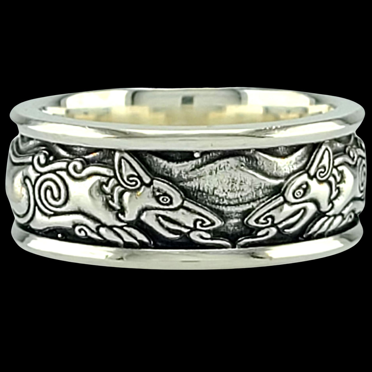 FENRIR THE WOLF Band Ring - Starting at $184