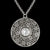 WINTER DRIFT PENDANT WIDE in SILVER or CONTINUUM with 8mm Gemstone - Starting at $179