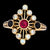 ATOMIC DIAMOND, RUBY & BLACK SPINEL SOLITAIRE WEDDING, ENGAGEMENT OR STATEMENT RING - Starting at $1199