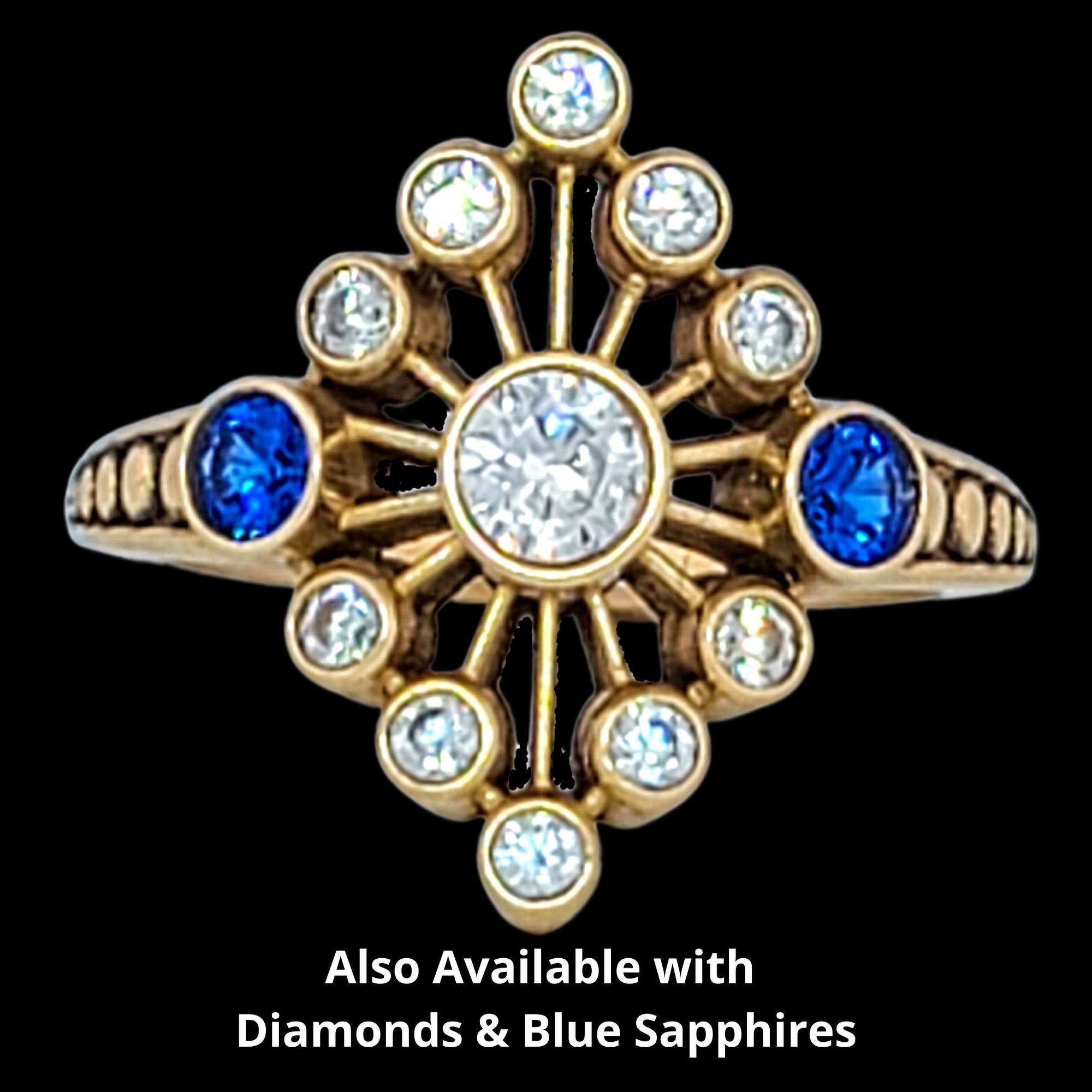 ATOMIC DIAMOND SOLITAIRE WEDDING, ENGAGEMENT OR STATEMENT RING - Starting at $1199