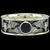 BAT WIDE SOLITAIRE Band Ring in SILVER & CONTINUUM with CHOICE OF 5mm GEMSTONES - Staring at $249
