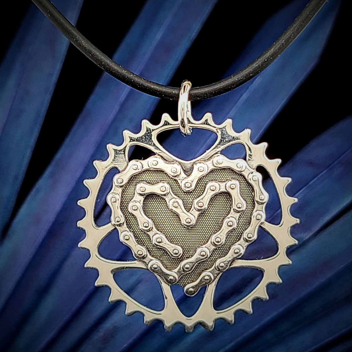 BIKE CHAIN HEART Pendant - Starting at $99