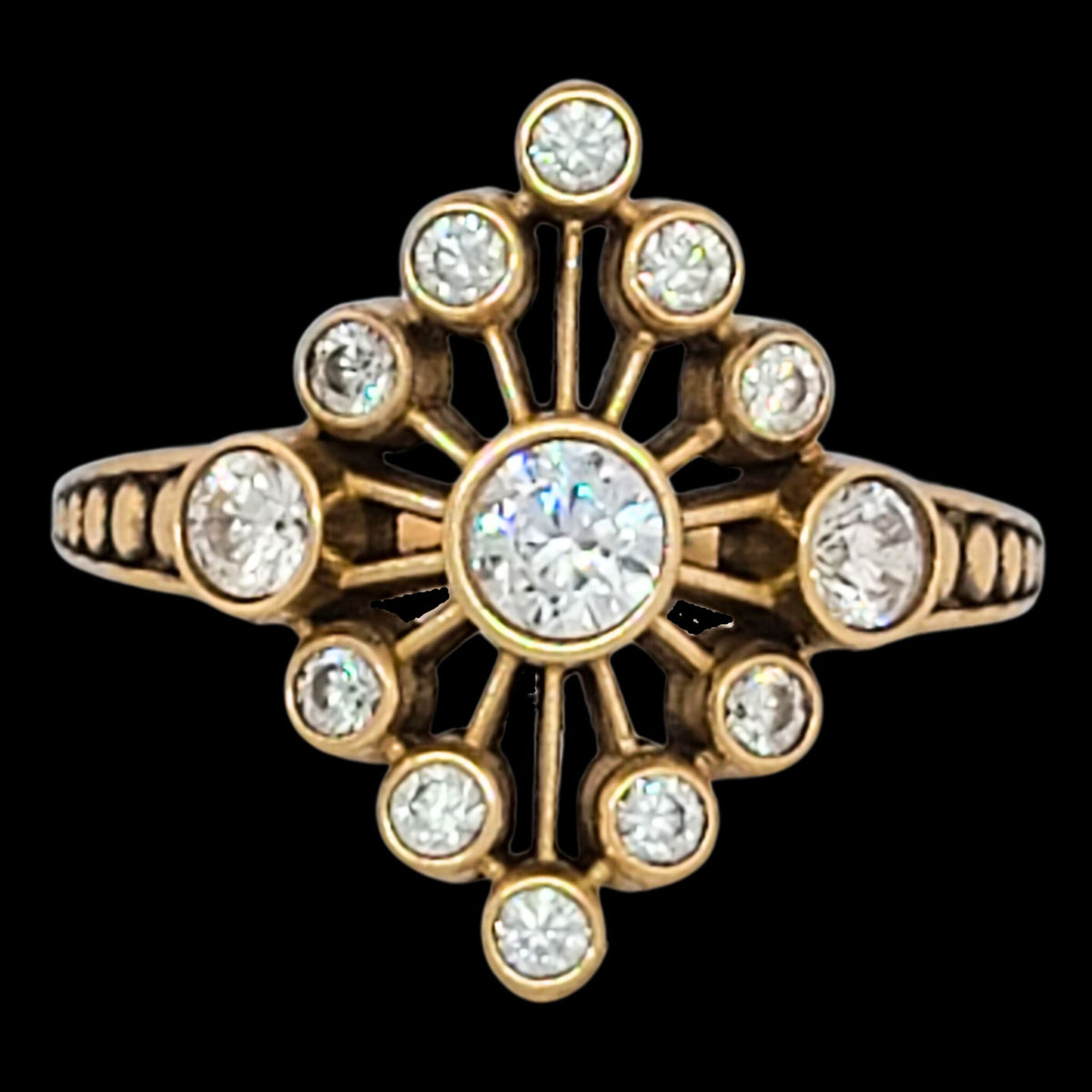 ATOMIC DIAMOND SOLITAIRE WEDDING, ENGAGEMENT OR STATEMENT RING - Starting at $1199