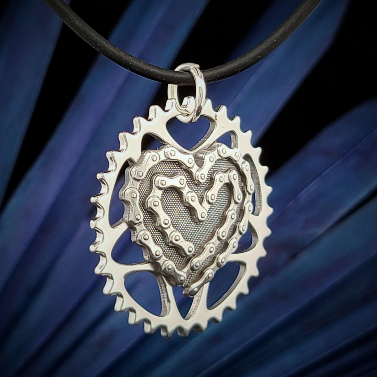 BIKE CHAIN HEART Pendant - Starting at $99