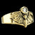 DIAMOND BAT SOLITAIRE Ring with 1/4CT NATURAL DIAMOND - INVENTORY SALE 14KT YELLOW GOLD $1299 SIZES 5-9 ONLY