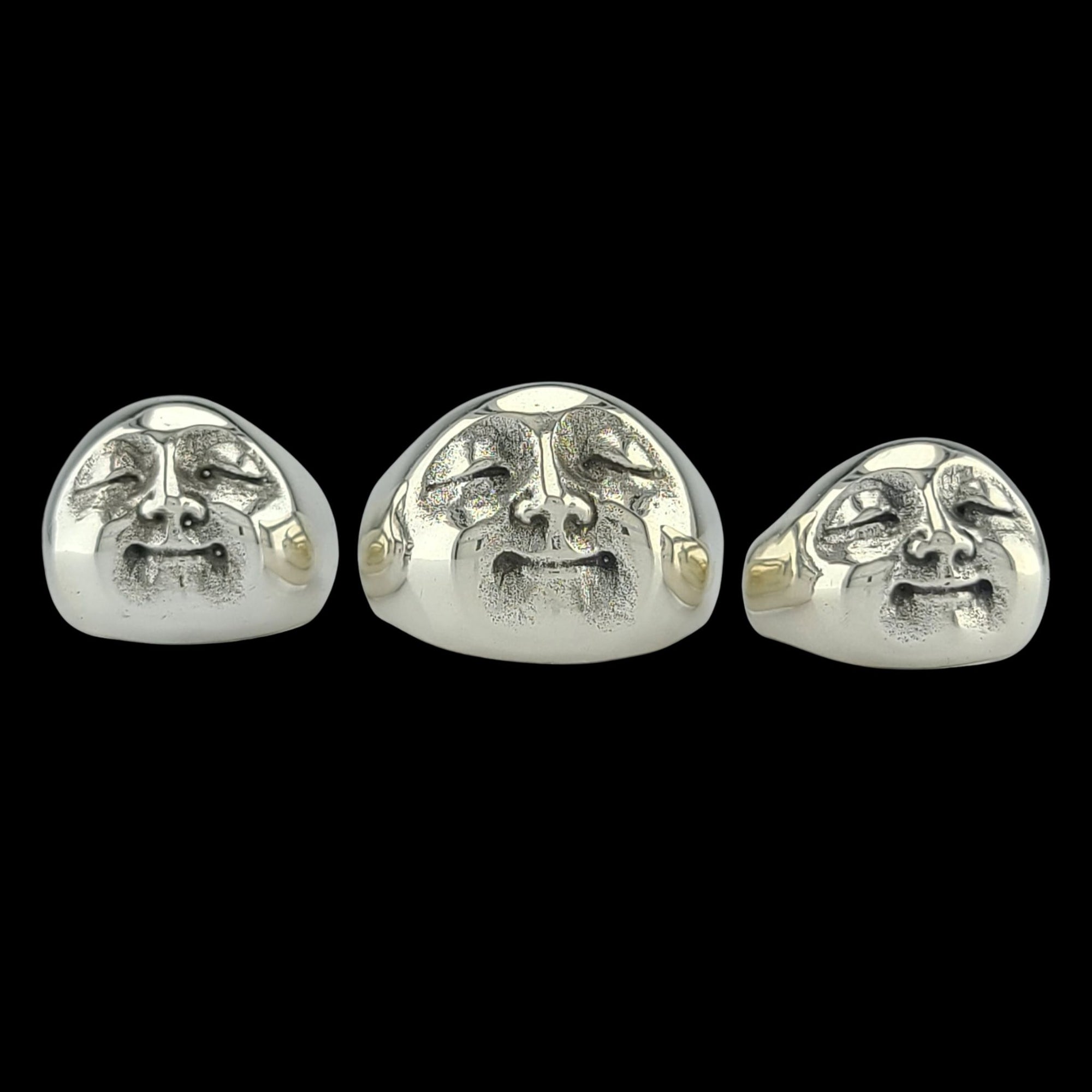 MOONCHILD SMILING MOON FACE Signet Ring- Starting at $149