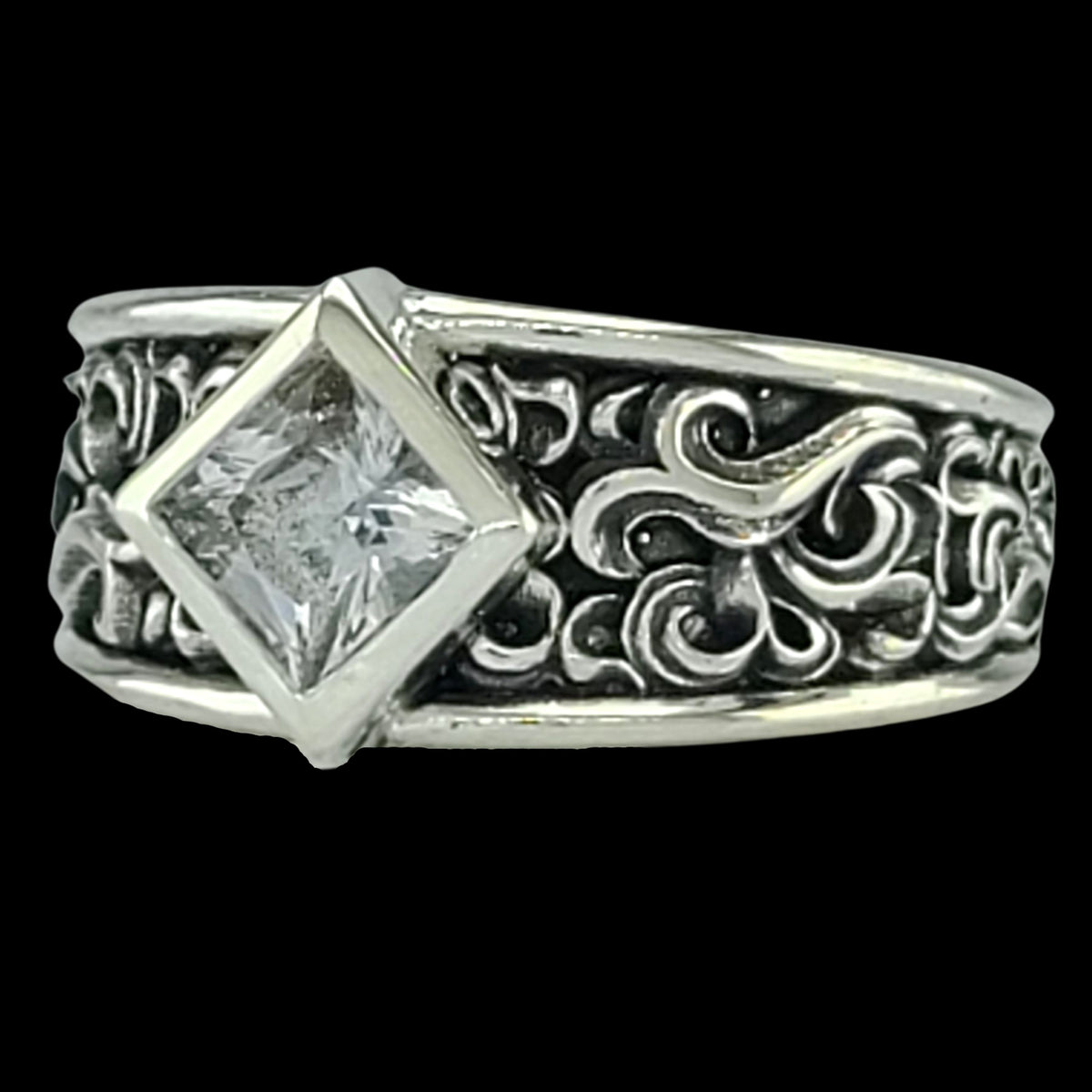 CASCADE TAPERED with WHITE TOPAZ - Starting at $259