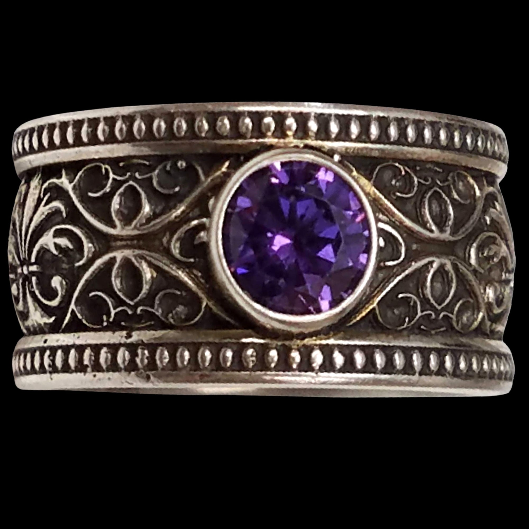 VERSAILLES FLEUR DE LIS in SILVER or CONTINUUM with CHOICE OF 5mm GEMSTONES - Starting at $249