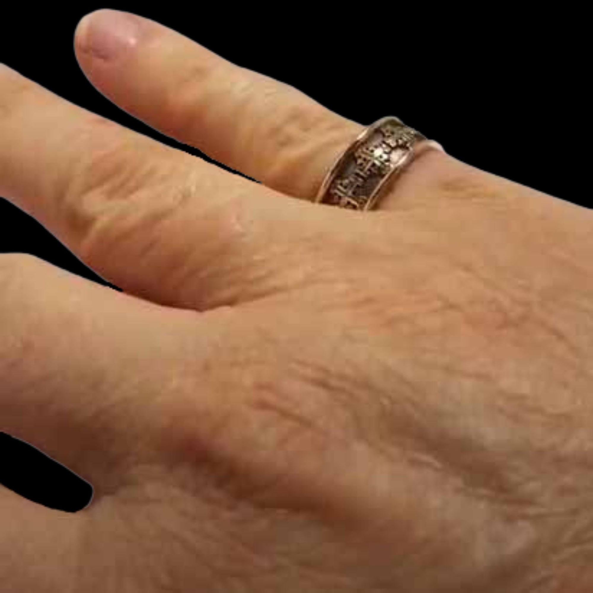 JERUSALEM CROSS Band Ring- Starting at $184