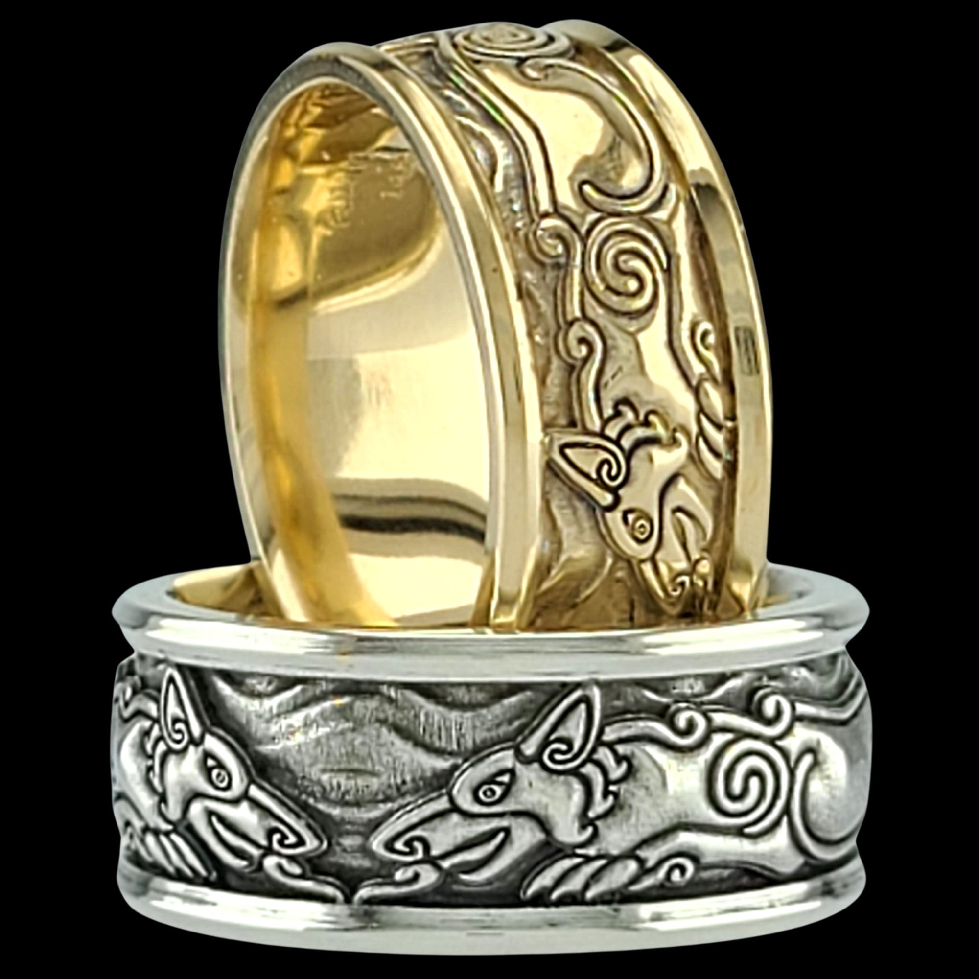FENRIR THE WOLF Band Ring - Starting at $184