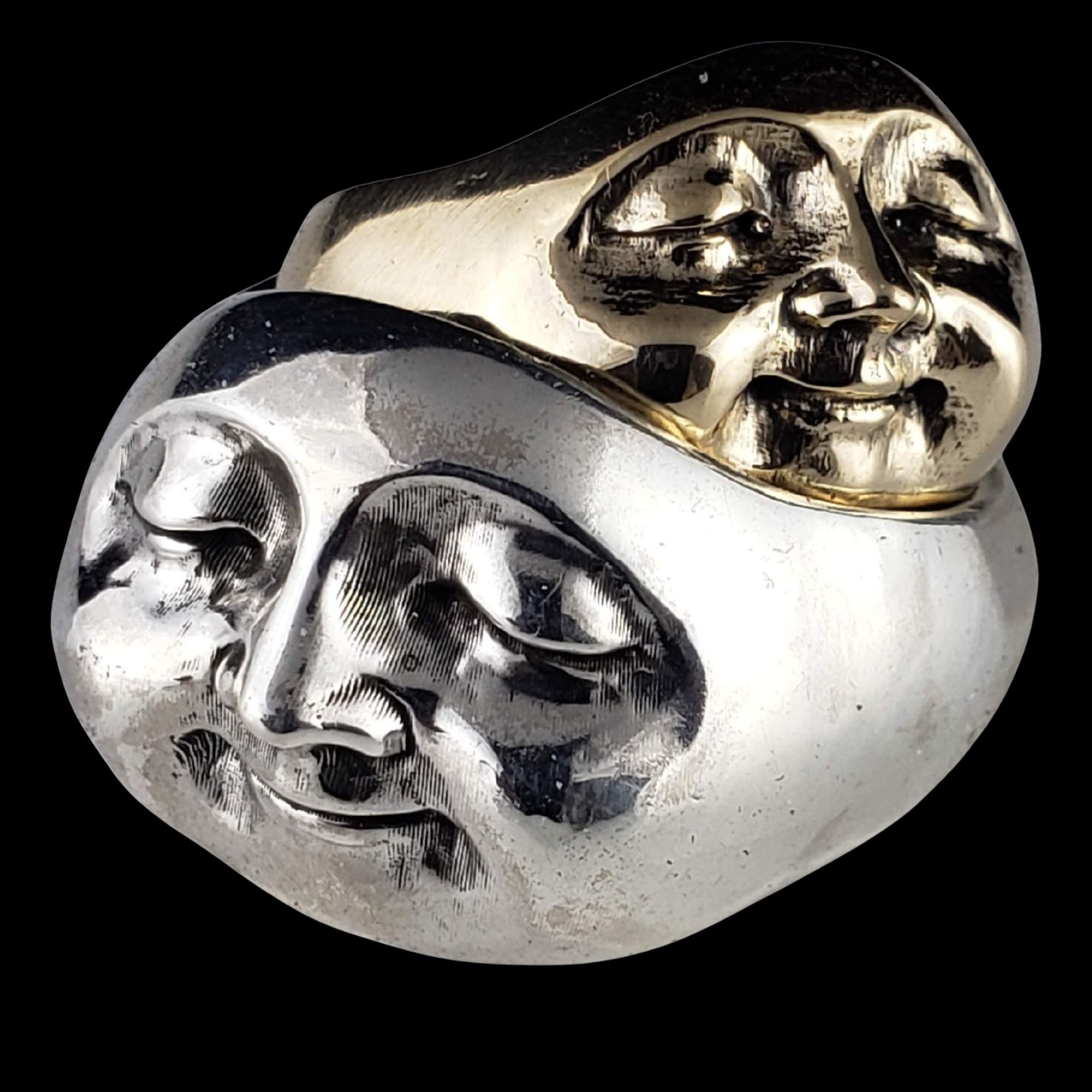 MOONCHILD SMILING MOON FACE Signet Ring- Starting at $149
