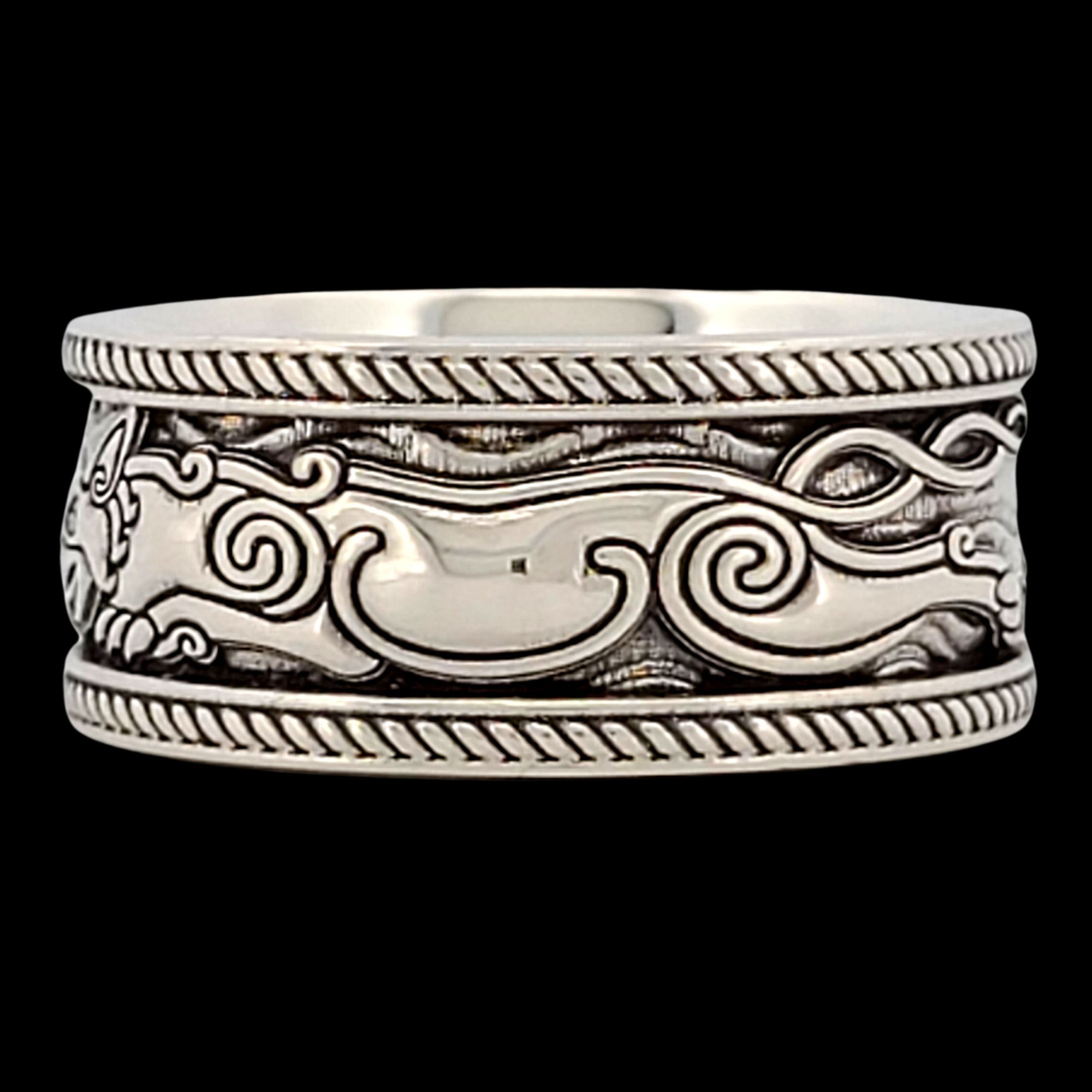 FENRIR THE WOLF ROPE Band Ring - Starting at $184