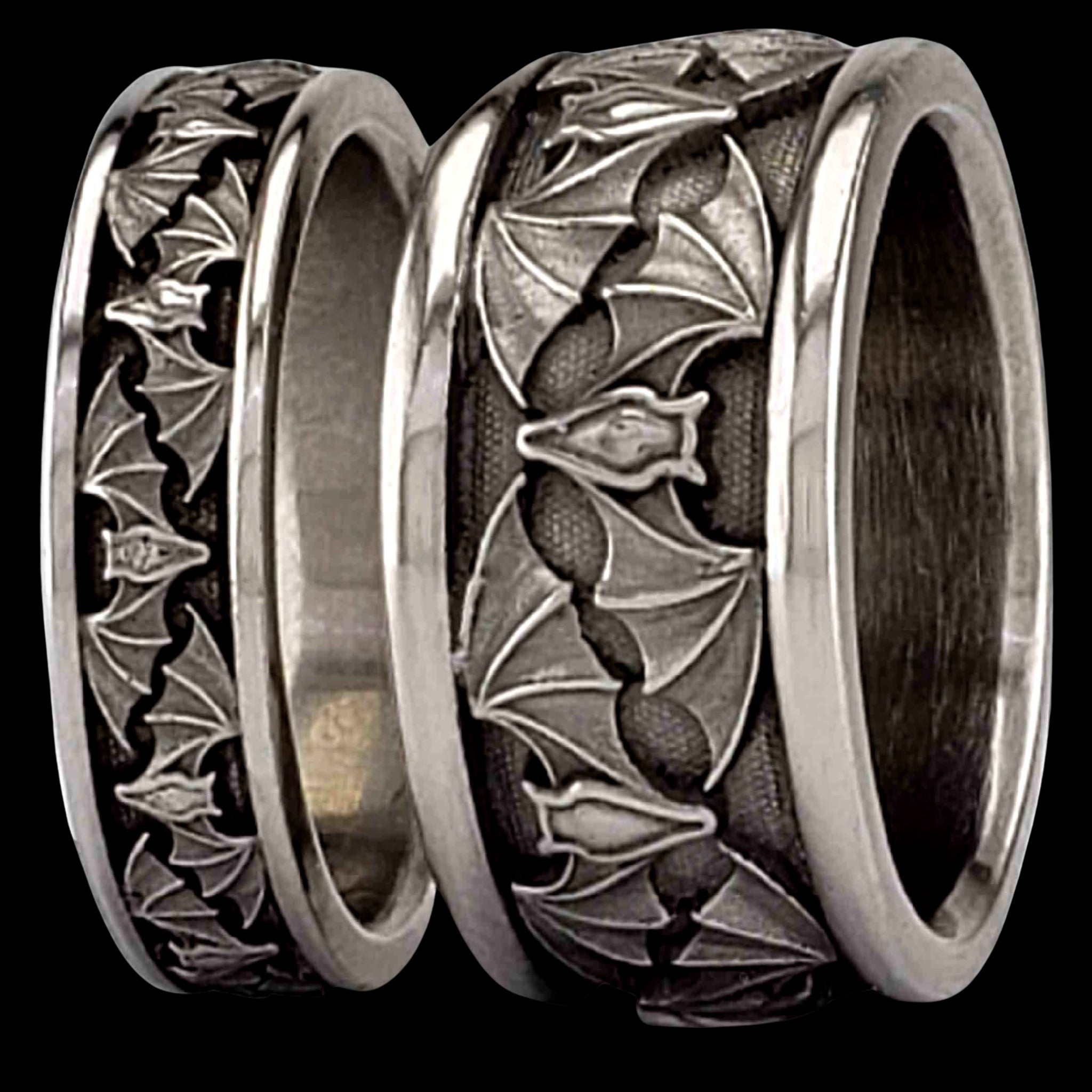 BAT WIDE Band Ring - Starting at $184 - Celtic Jewelscapes