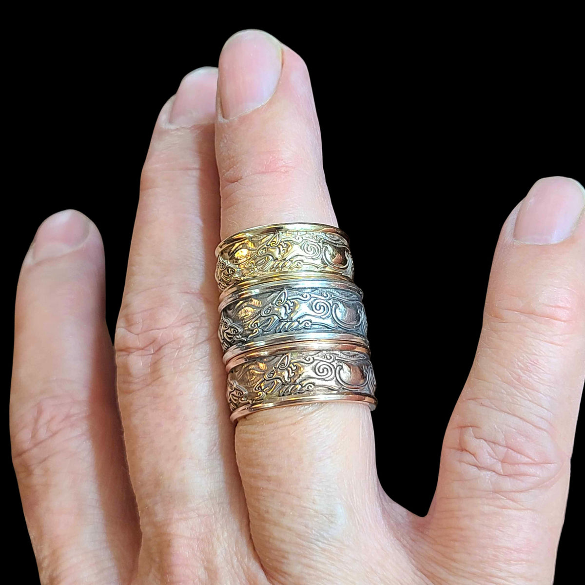 FENRIR THE WOLF ROPE Band Ring - Starting at $184