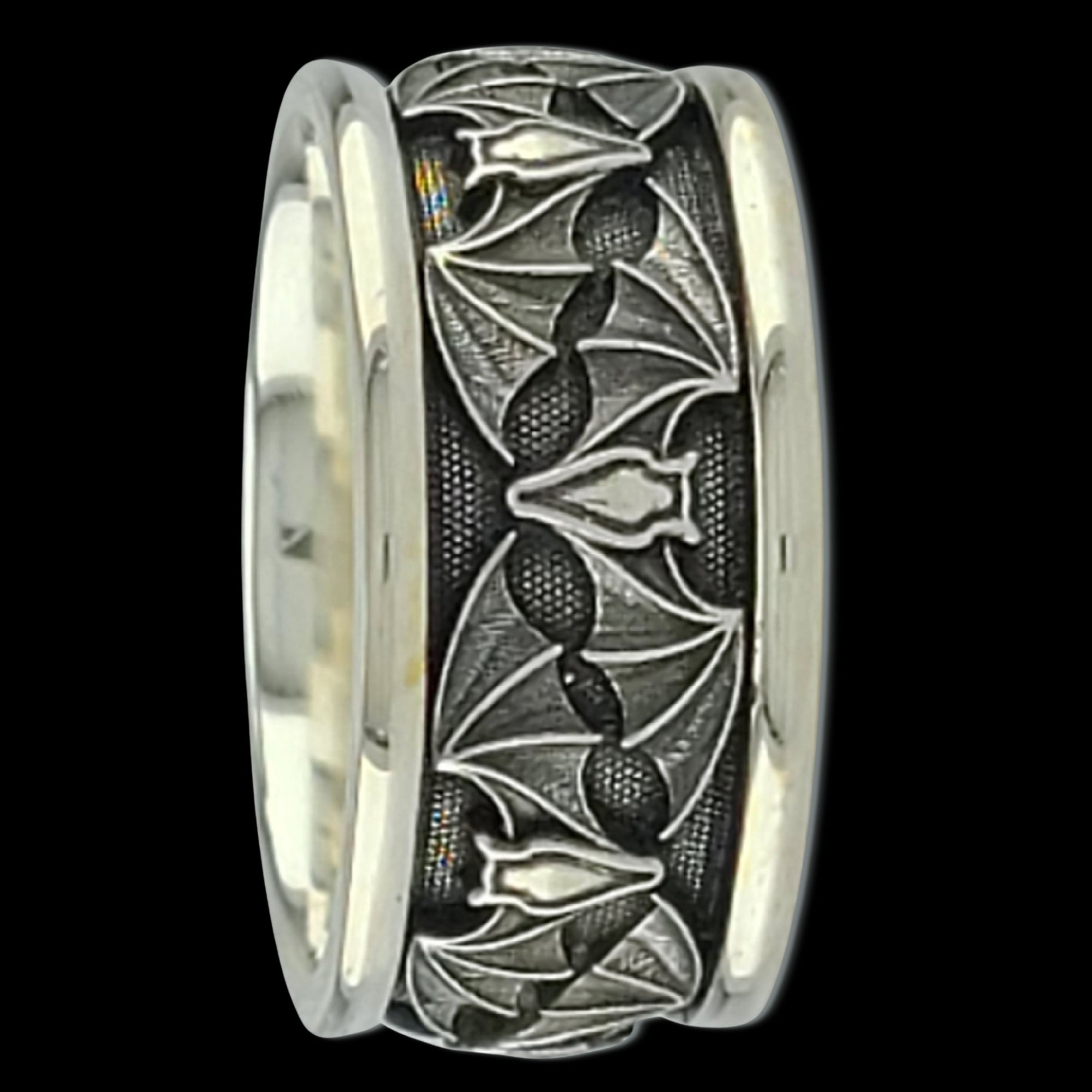BAT WIDE Band Ring - Starting at $184 - Celtic Jewelscapes