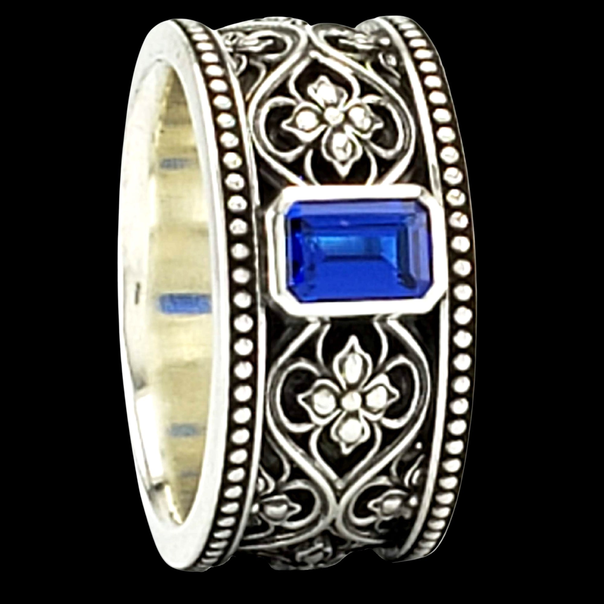 VALENCIA SOLITAIRE Band Ring in GOLD with CHOICE OF 5mm GEMSTONE - Starting at $1049