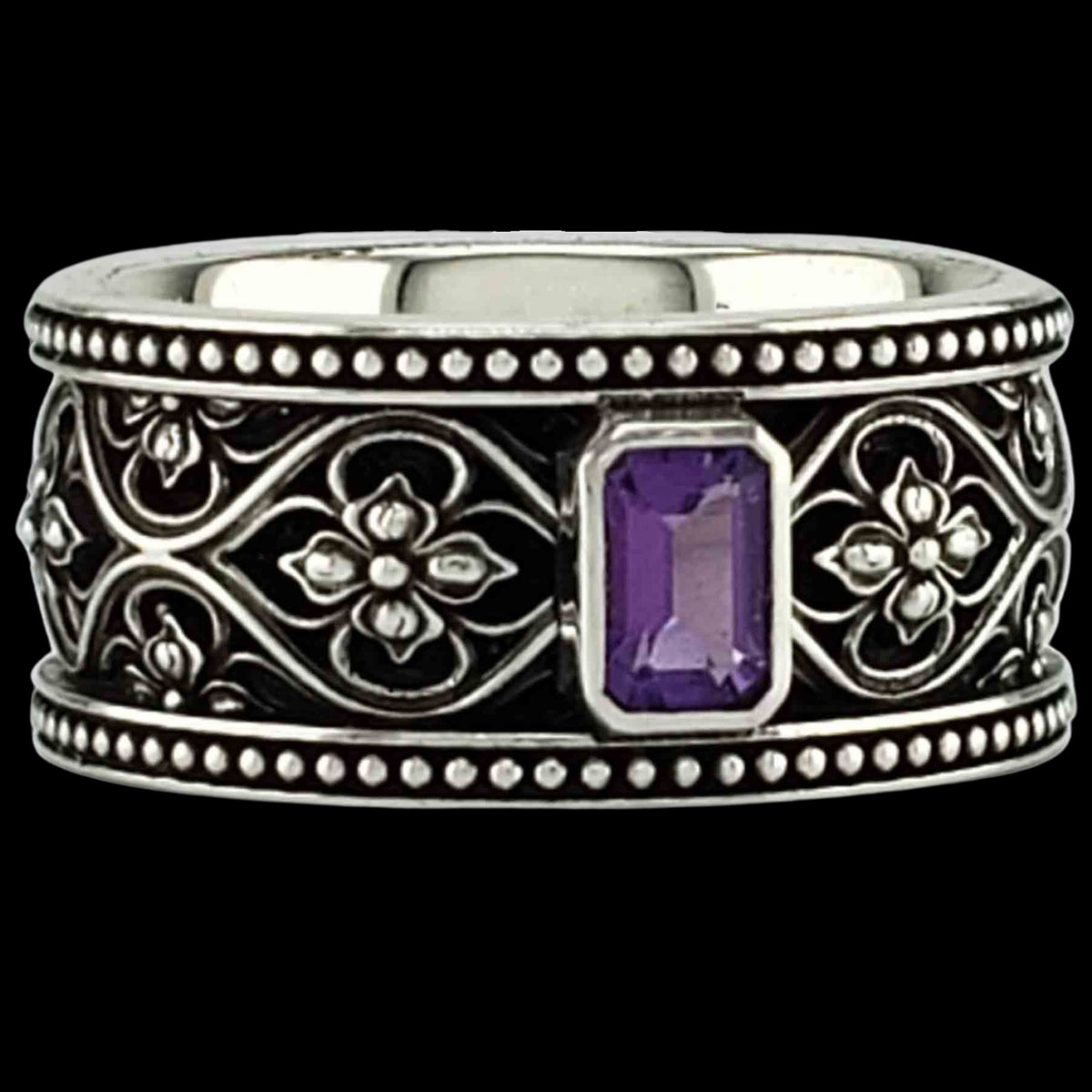 VALENCIA SOLITAIRE Band Ring in GOLD with CHOICE OF 5mm GEMSTONE - Starting at $1049