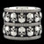 MEMENTO MORI CATACOMBS DOUBLE STACK WIDE SKULL BAND RING - Starting at $229