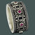 TRIESTE Band Ring in SILVER or CONTINUUM with CHOICE of Six 3mm Gemstones - Starting at $199