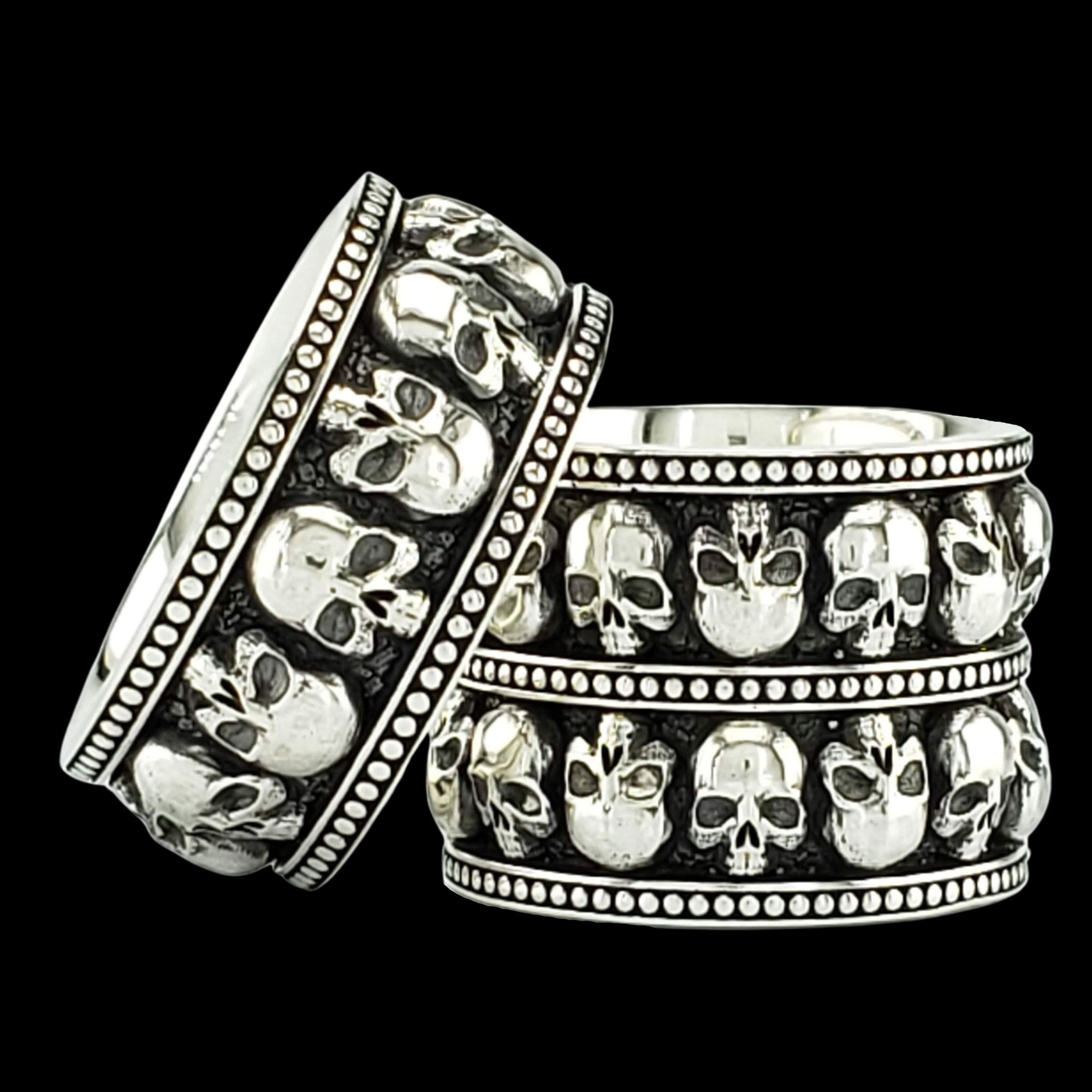 Han cholo fashion catacomb skull ring