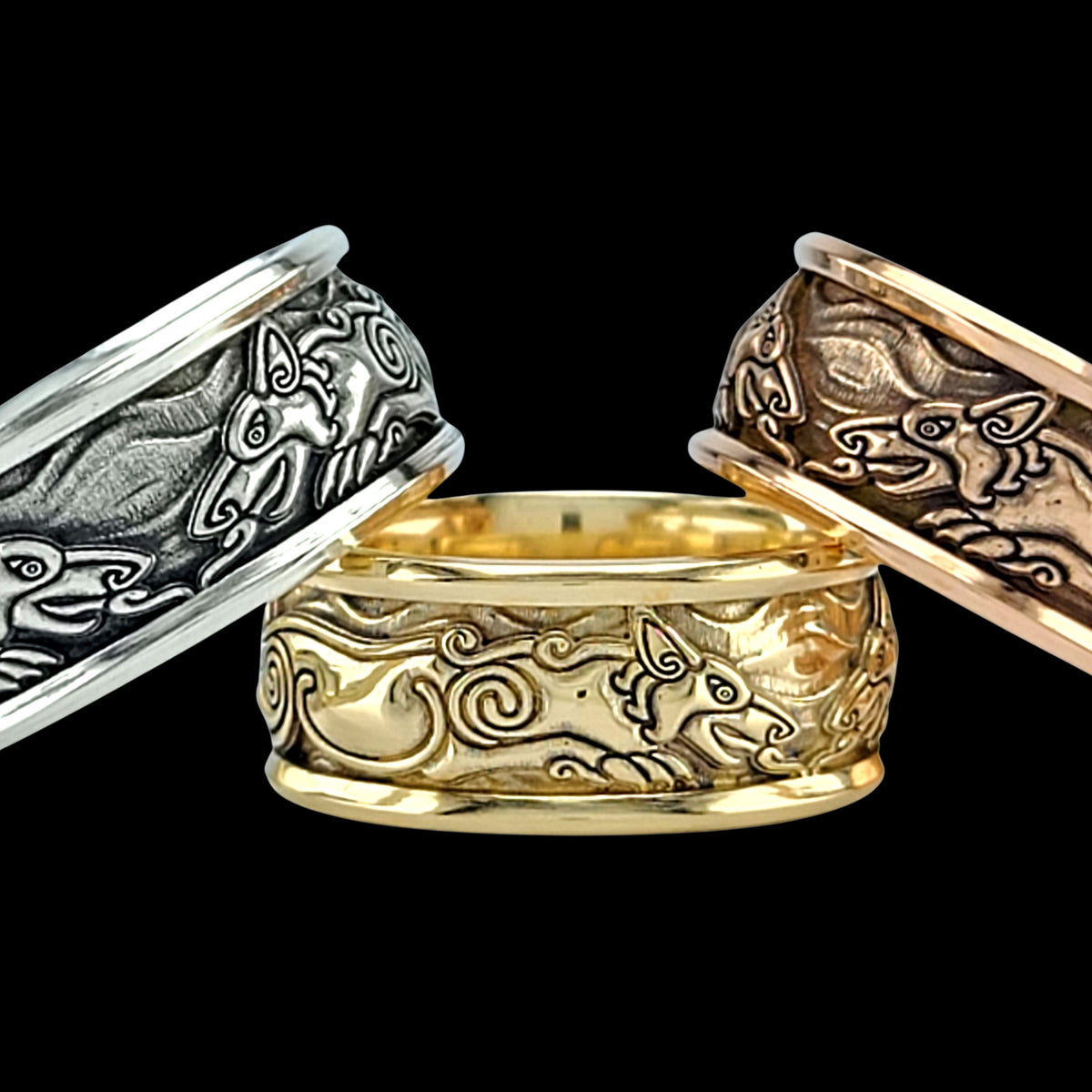 FENRIR THE WOLF Band Ring - Starting at $184