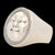 TRANQUILITY SMILING MOON FACE Signet Ring - Starting at $169