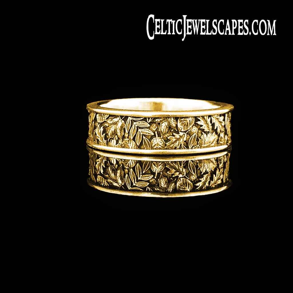 AUTUMN LEAVES NARROW - Starting at $139 - Celtic Jewelscapes