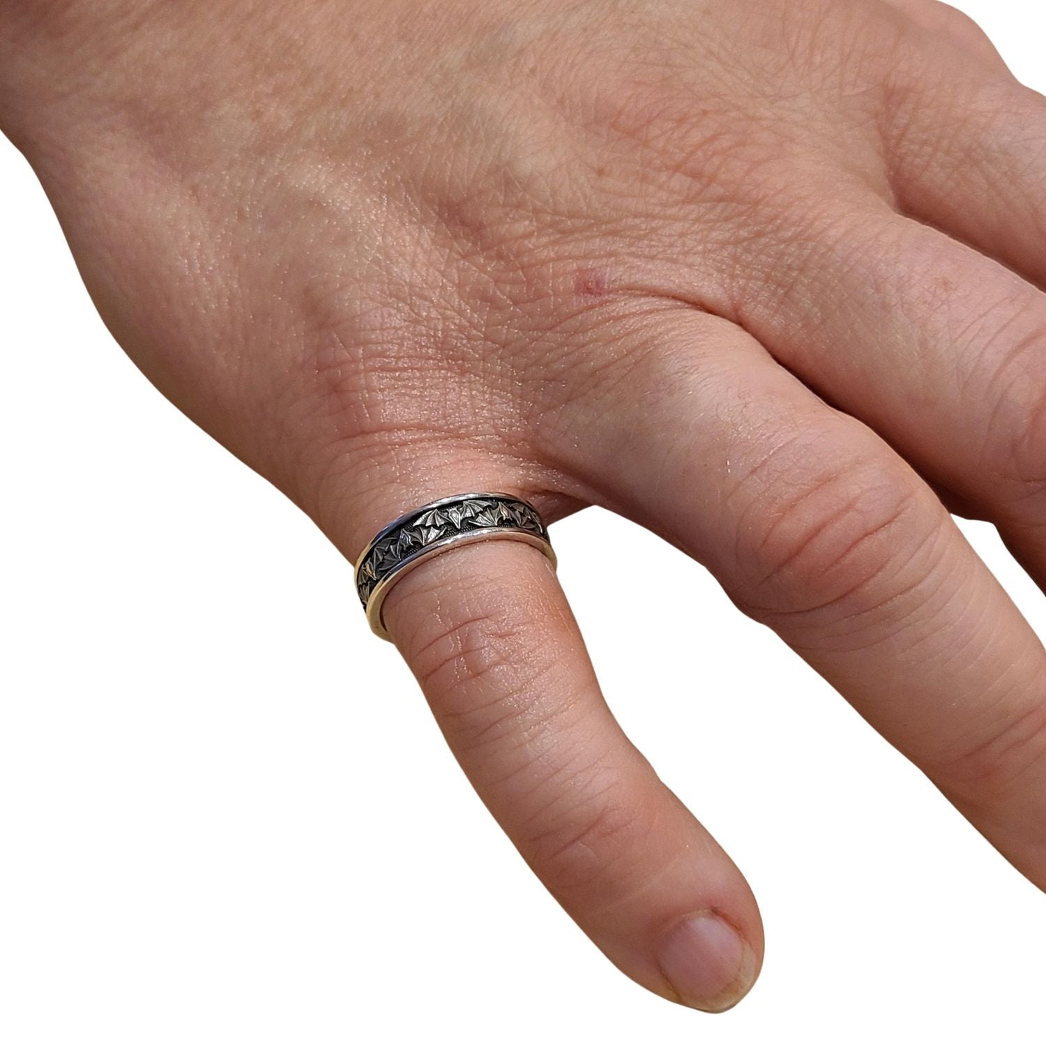 BAT NARROW with CHOICE OF 5mm GEMSTONE - Starting at $189 - Celtic Jewelscapes