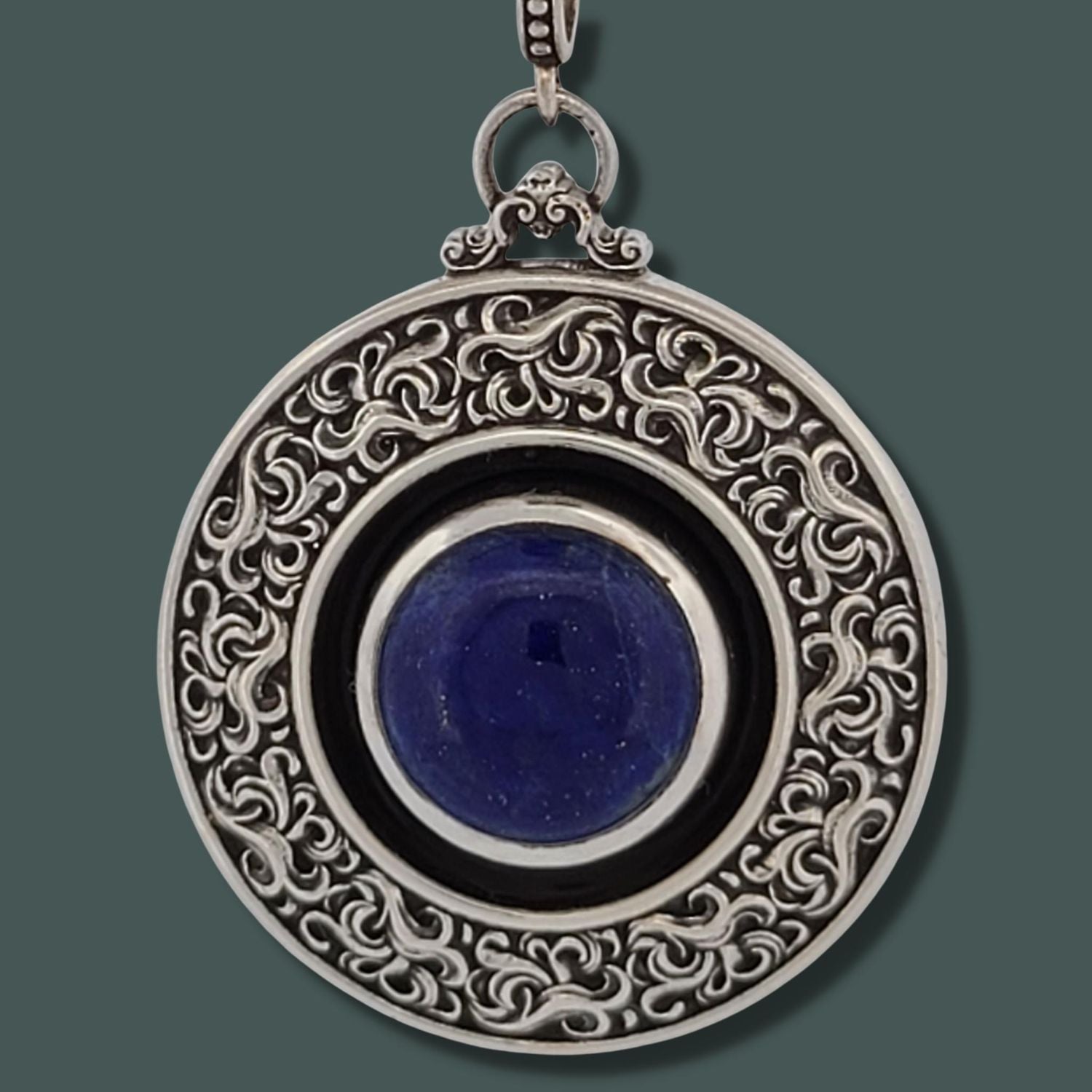 CASCADE Pendant with LAPIS - Starting at $249 - Celtic Jewelscapes