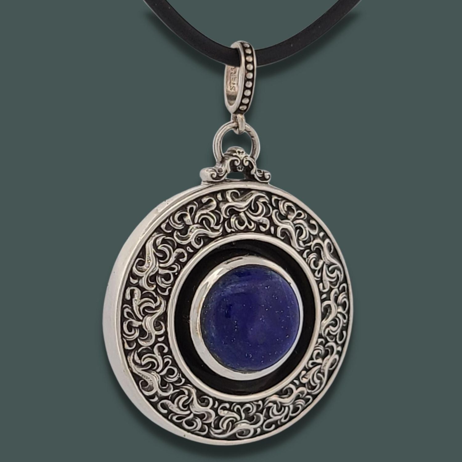 CASCADE Pendant with LAPIS - Starting at $249 - Celtic Jewelscapes