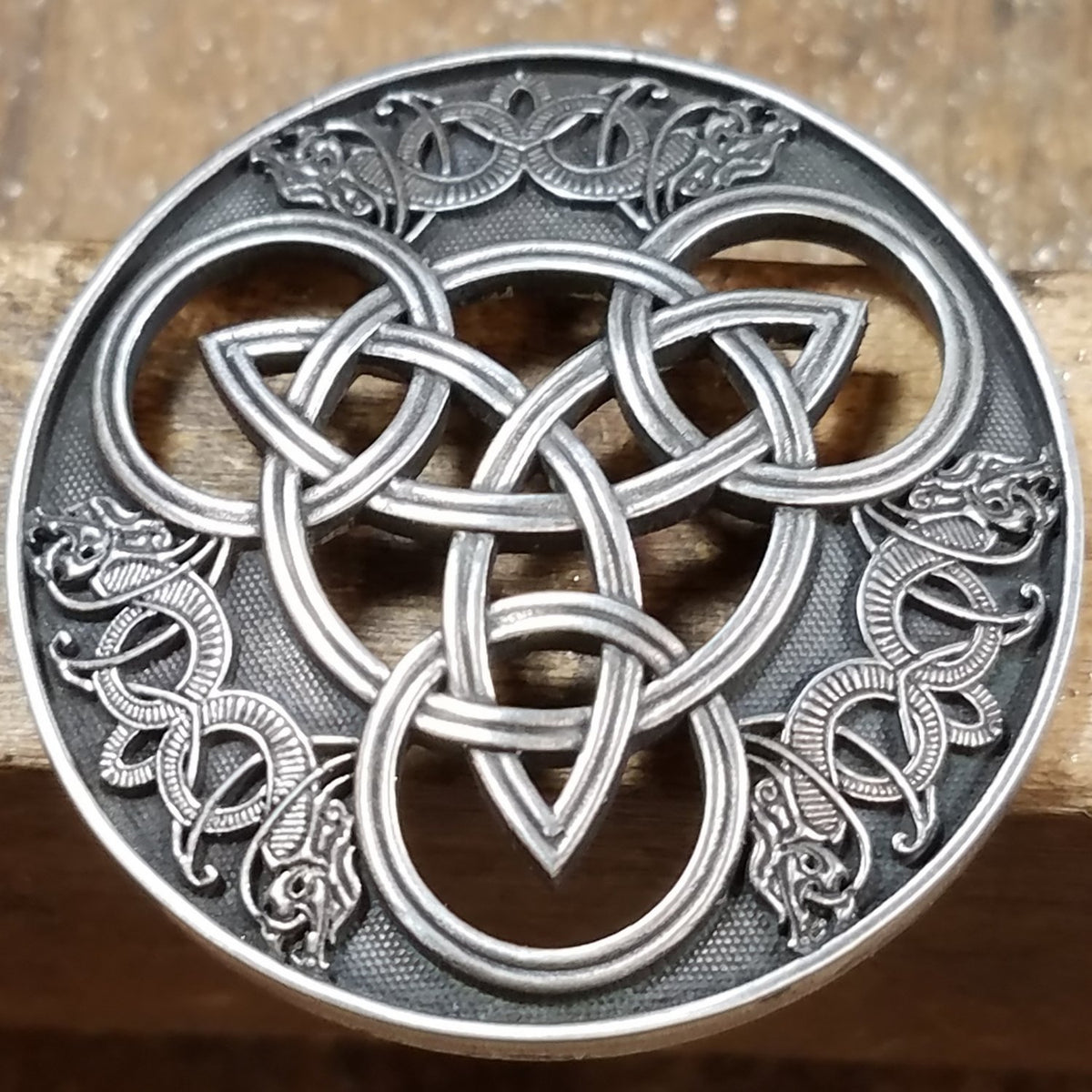 DRAGON TRIQUETRA Pendant - 40% OFF GOLD UNLEASH THE DRAGONS SALE Starting at $779 - Celtic Jewelscapes
