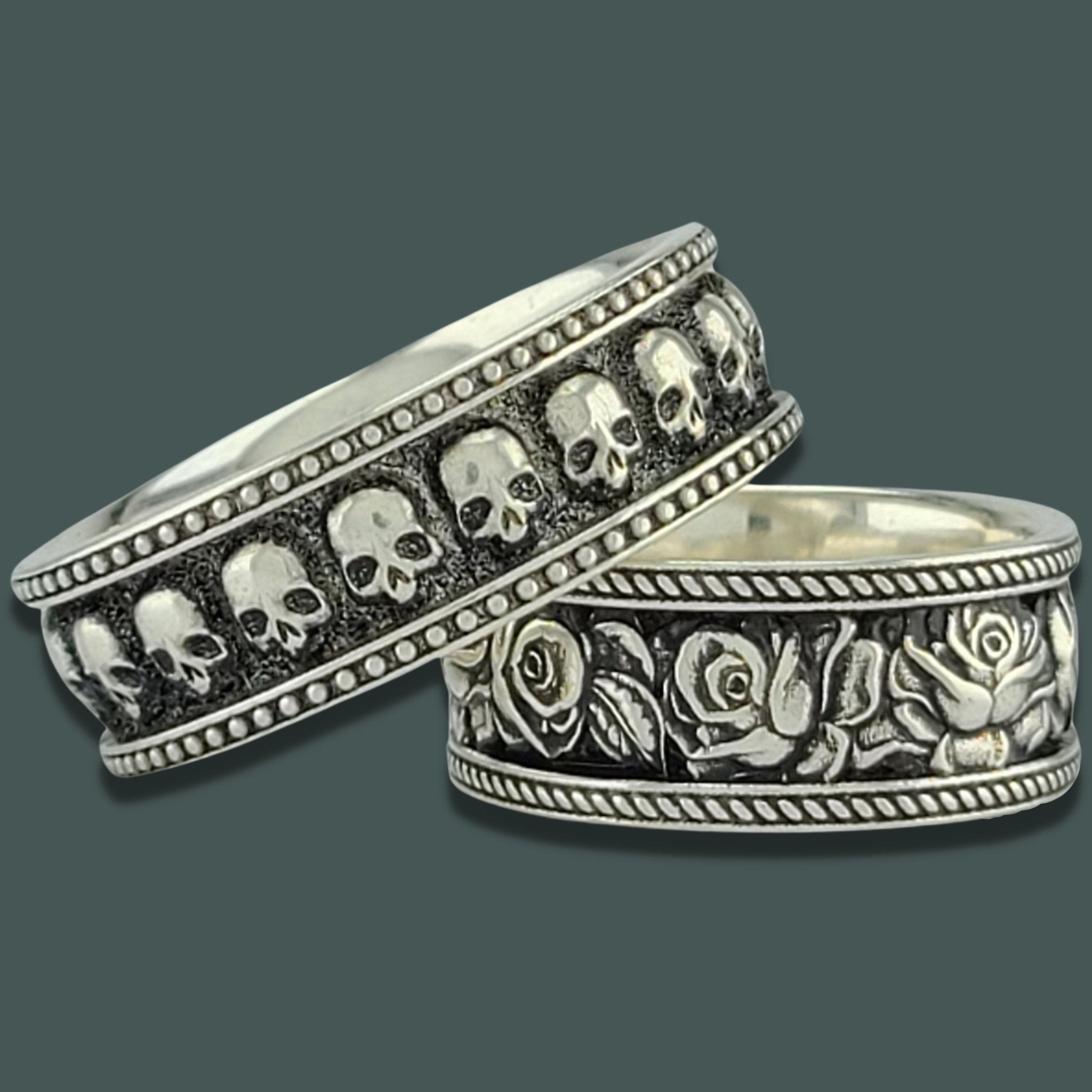 Diamond Skull Engagement Rings
