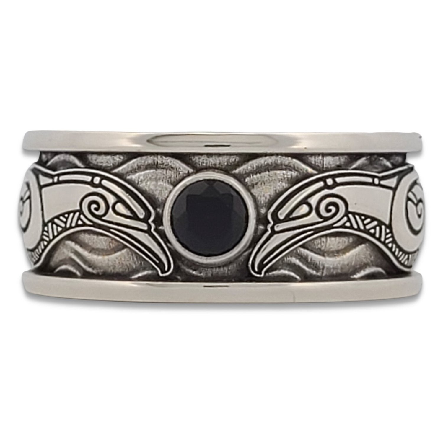 RAVENS OF ODIN with CHOICE OF 5mm GEMSTONE - Starting at $249 - Celtic Jewelscapes