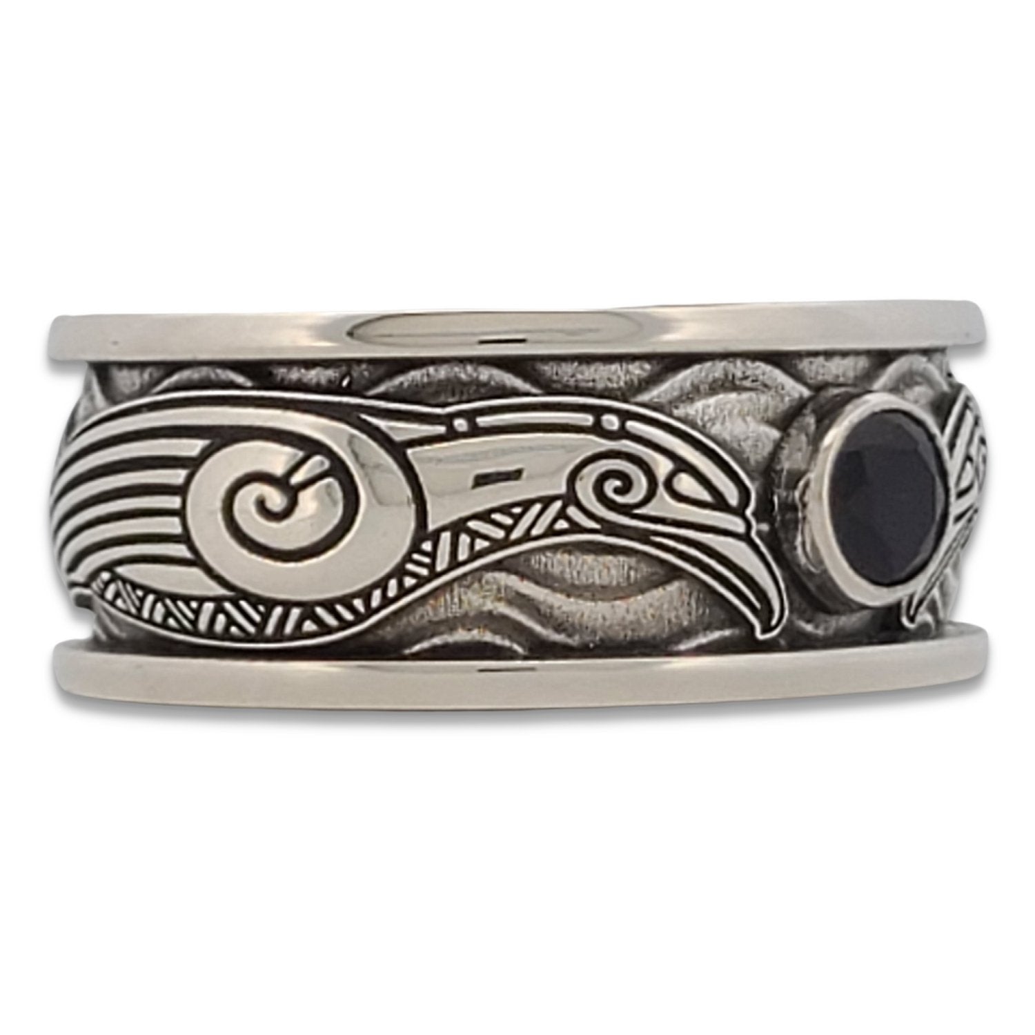 RAVENS OF ODIN with CHOICE OF 5mm GEMSTONE - Starting at $249 - Celtic Jewelscapes