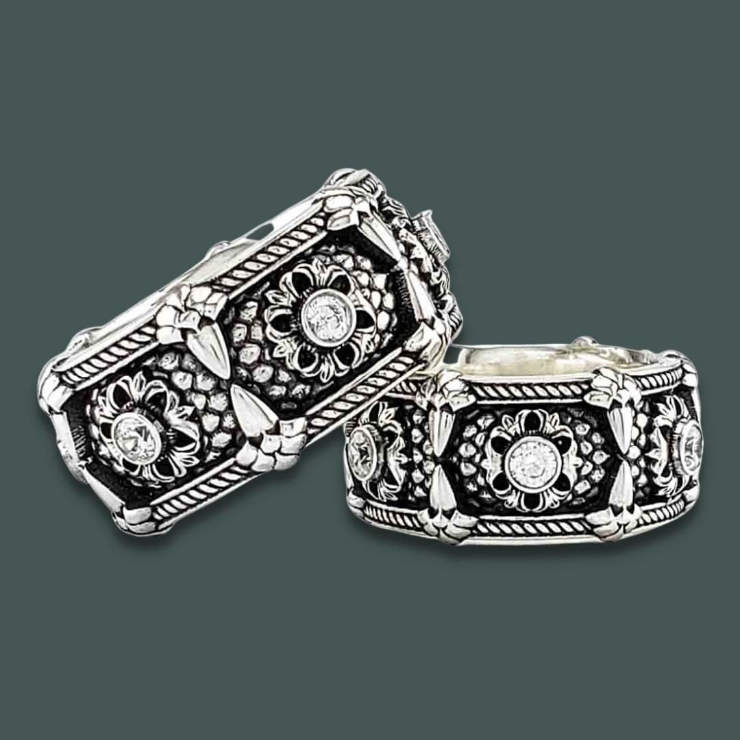 RELIC OF THE DRAGON LORD with Your Choice of Six 3mm Gemstones - 40% OFF 10KT Gold Starting at $689 - Celtic Jewelscapes