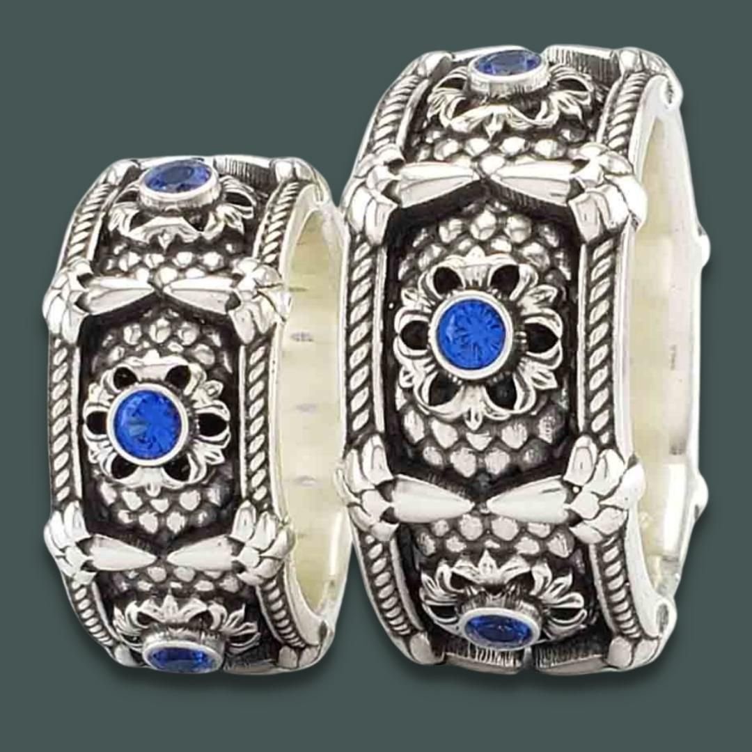 RELIC OF THE DRAGON LORD with Your Choice of Six 3mm Gemstones - 40% OFF 10KT Gold Starting at $689 - Celtic Jewelscapes