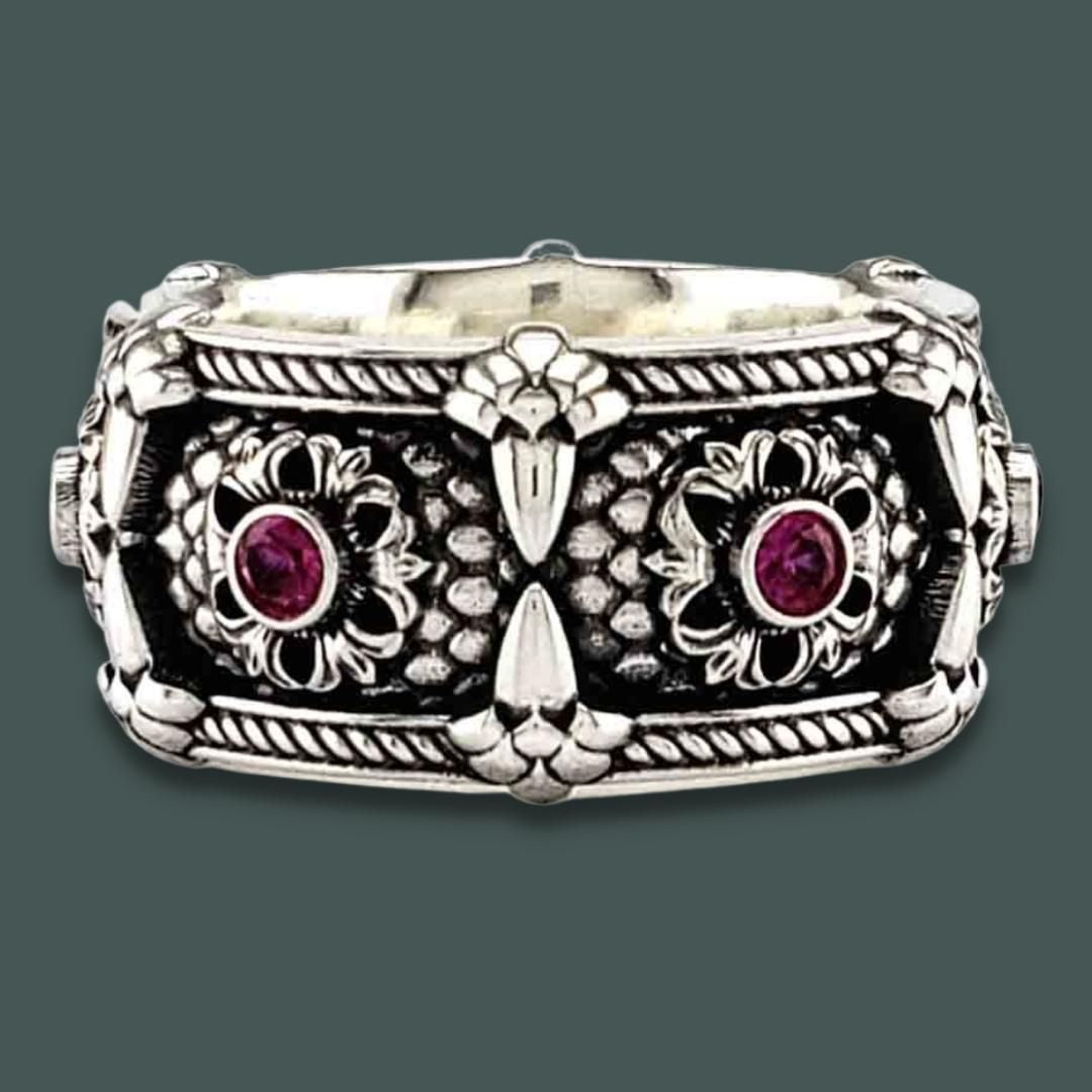 RELIC OF THE DRAGON LORD with Your Choice of Six 3mm Gemstones - 40% OFF 10KT Gold Starting at $689 - Celtic Jewelscapes