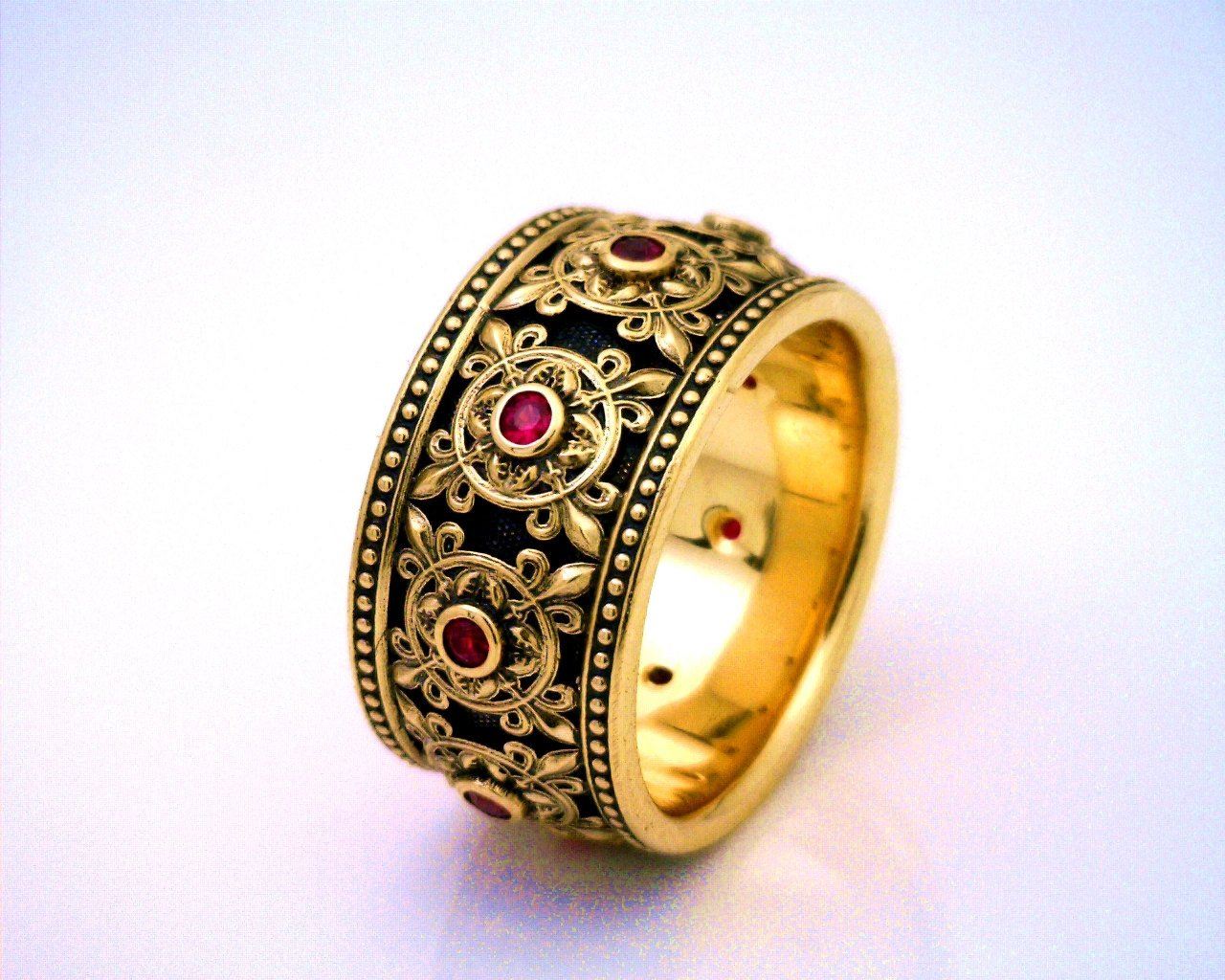 TRIESTE with RUBIES - Starting at $259 - Celtic Jewelscapes