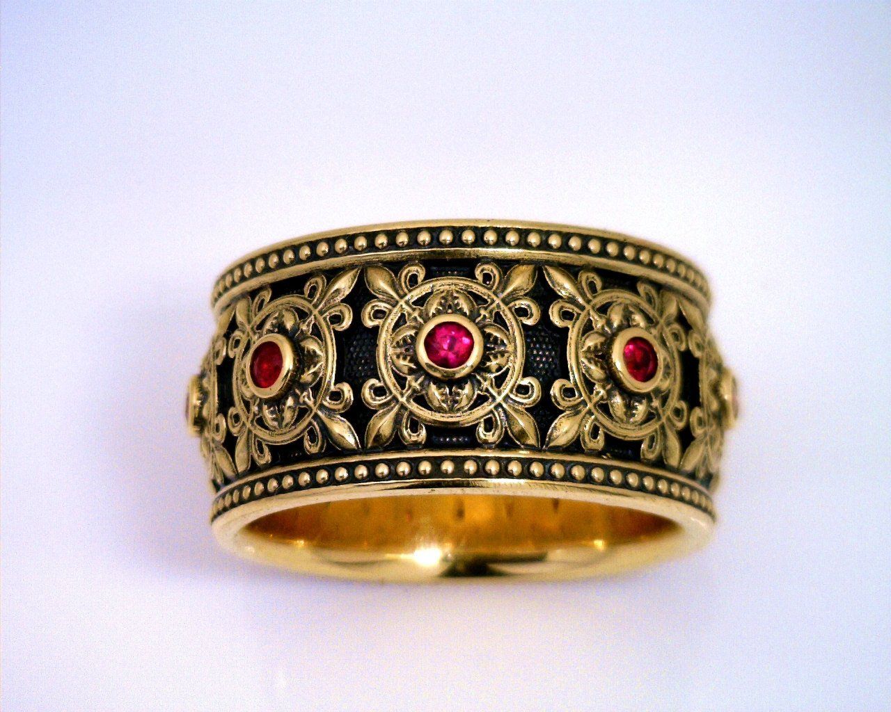 TRIESTE with RUBIES - Starting at $259 - Celtic Jewelscapes