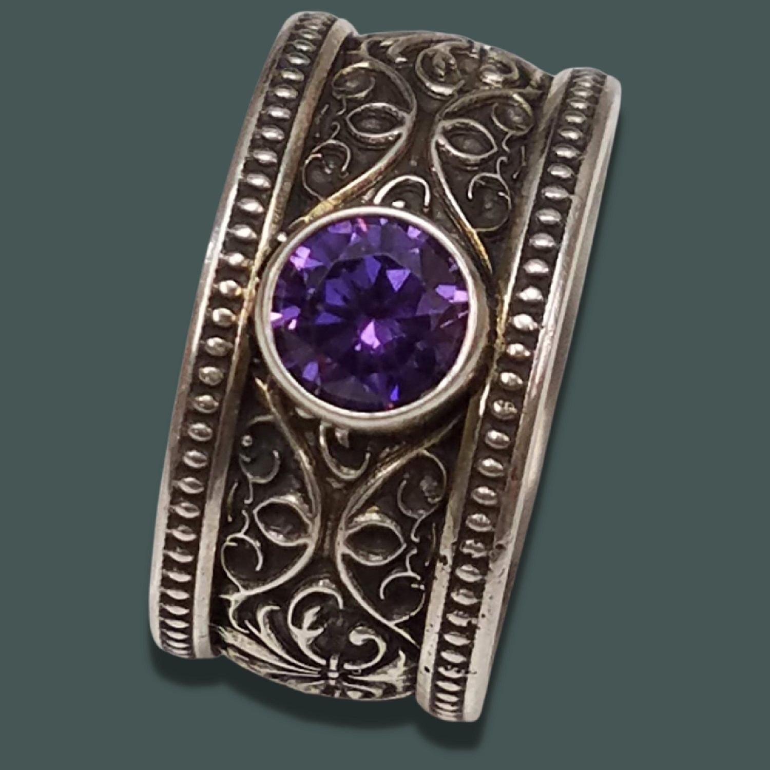 VERSAILLES FLEUR DE LIS with CHOICE OF 5mm GEMSTONES - Starting at $249 - Celtic Jewelscapes